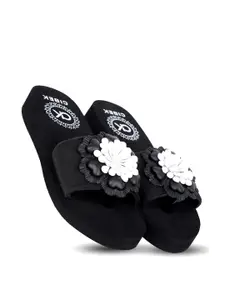 CIBEK Women Embellished Slip-On