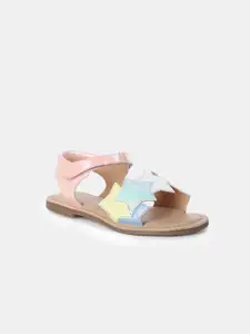 Aria Nica Girls Open Toe Flats