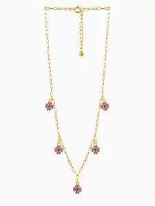 SWASHAA Girls Gold-Plated Necklace