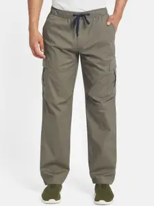 Octave Men Cotton Mid-Rise Track Pants