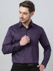 Hancock Classic Slim Fit Spread Collar Wrinkle Resistant Stretchable Formal Shirt