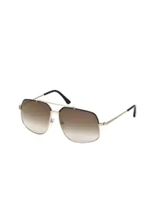 Tom Ford Women Full Rim UV Protected  Aviator Sunglasses FT0439 60 01G