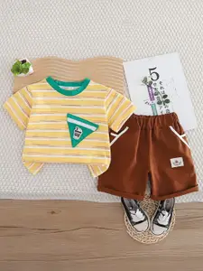 StyleCast x Revolte Boys Striped T-shirt With Shorts