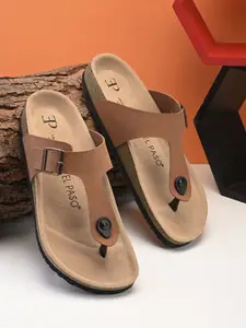 El Paso Men Buckle Comfort Sandals