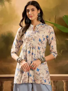 Sangria Floral Printed Kurti