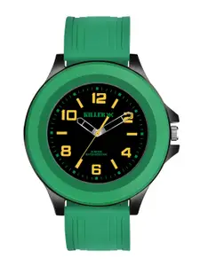 Killer Men Brass Dial & Straps Analogue Watch Timewear 8010BY Black Dial Premium Designer