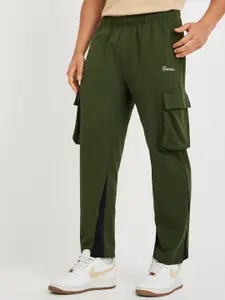 Styli Men Colorblock Cargo Pocket Relax Fit Open Hem Jogger