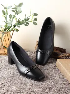 yoho Women Bliss Heel 002  Slip-On Block Heel Orthopedic Footpharma Footbed Loafers