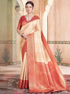 SGF11 Woven Design Zari Pure Silk Kanjeevaram Saree