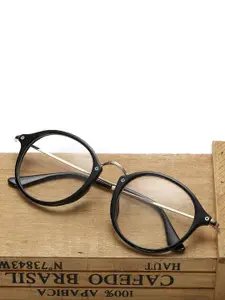 DEXENT COLLECTION Women Round Sunglasses Red Alert Black Clear