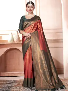 SGF11 Woven Design Zari Pure Silk Kanjeevaram Saree