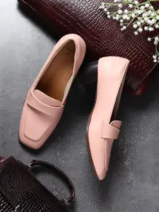 yoho Women Bliss Heel 001  Slip-On Block Heel Orthopedic Footpharma Footbed Loafers