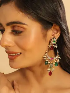 Yinara Women Contemporary Chandbalis Earrings