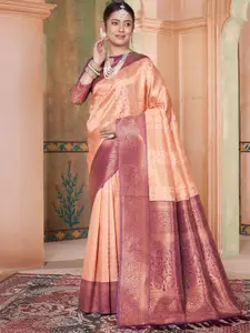 SGF11 Woven Design Zari Pure Silk Kanjeevaram Saree