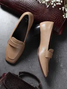 yoho Women Bliss Heel 001  Slip-On Block Heel Orthopedic Footpharma Footbed Loafers