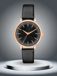 ON TIME OCTUS Women Dial & Straps Analogue Watch OP-106 BLACK