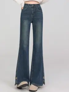 StyleCast x Revolte Women Bootcut Mid-Rise Light Fade Stretchable Jeans