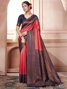 SGF11 Woven Design Zari Pure Silk Kanjeevaram Saree