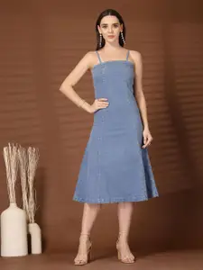 plusS Fit & Flare Midi Dress