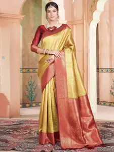 SGF11 Ethnic Motifs Zari Pure Silk Kanjeevaram Saree