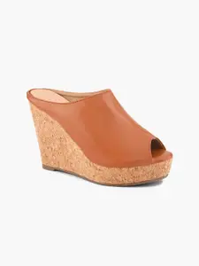 ALL TABS OPEN Wedge Heel Peep Toes