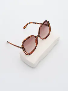 PELLE LUXUR Women Oversized Sunglasses with UV Protected Lens PL25GS235