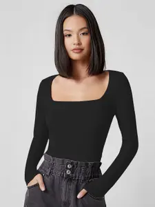 Dream Beauty Fashion Shakira Women Square Neck Fitted Regular Top