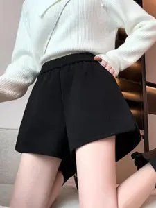 StyleCast x Revolte Women Solid Mid-Rise Regular Shorts