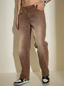 FUGAZEE Men Straight Fit Mid-Rise Light Fade Jeans