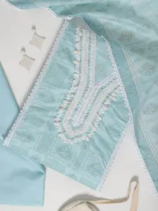 Libas Ethnic Motifs Printed Embellished Unstitched Dress Material