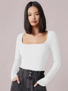 Dream Beauty Fashion Women Solid Long Sleeves Regular Top