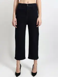 TYFFYN Women Flared High-Rise Highly Distressed Stretchable Jeans