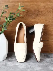 yoho Women Bliss Heel 001  Slip-On Block Heel Orthopedic Footpharma Footbed Loafers