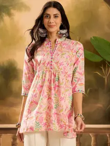 Sangria Floral Printed Kurti