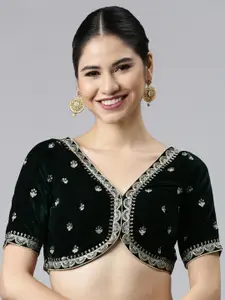 Flaher Embroidered Saree Blouse