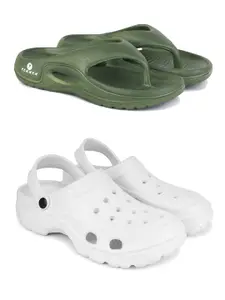 PENNEN Men Pack Of 2 Clogs Flip Flops