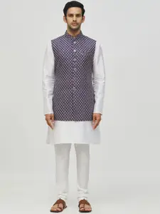 Arihant Rai Sinha Embroidered Mandarin Collar Nehru Jacket