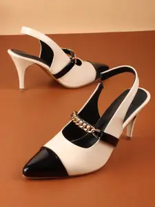 Lavie Women Colourblocked Slim Heeled Pumps