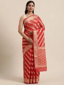 Geroo Jaipur Woven Design Zari Silk Cotton Kota Saree