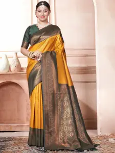 SGF11 Woven Design Zari Pure Silk Kanjeevaram Saree