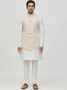Arihant Rai Sinha Embroidered Mandarin Collar Nehru Jacket