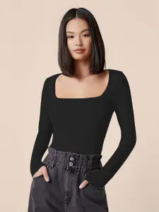 Dream Beauty Fashion Women Solid Square Neck Top