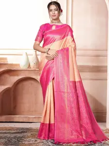 SGF11 Woven Design Zari Pure Silk Kanjeevaram Saree