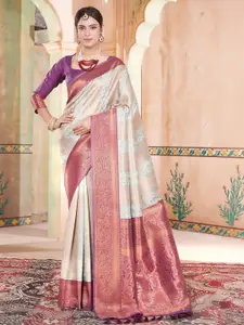 SGF11 Woven Design Zari Pure Silk Kanjeevaram Saree