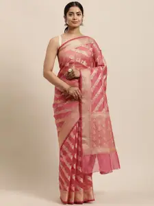 Geroo Jaipur Woven Design Zari Silk Cotton Kota Saree