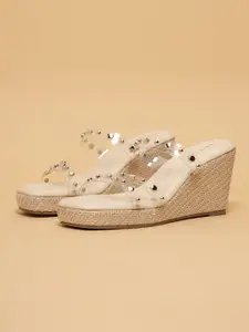 ERIDANI Women Open Toe Wedge Sandals