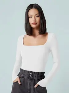 Dream Beauty Fashion Women Square Neck Solid Top