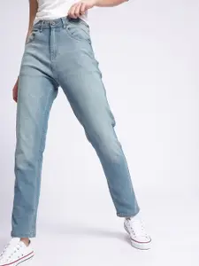 glitchez Women Straight Fit Light Fade Stretchable Jeans