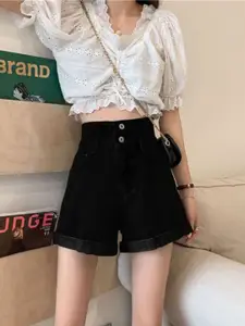 StyleCast x Revolte Women Solid  Mid-Rise Shorts