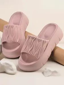 BEONZA Women Self Design Sliders